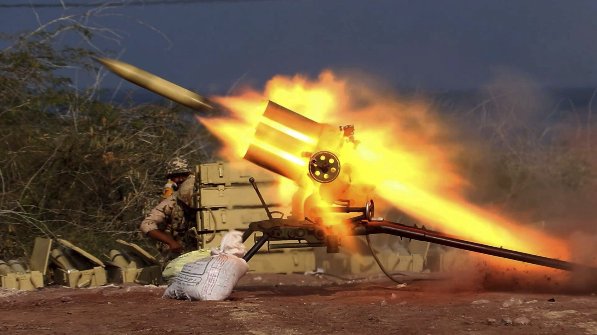 In this image provided Friday, Jan. 24, 2025, by Sepahnews of the Iranian Revolutionary Guard, a missile is launched as a part of the guard's drill from the coast of the Persian Gulf. (Sepahnews via AP)