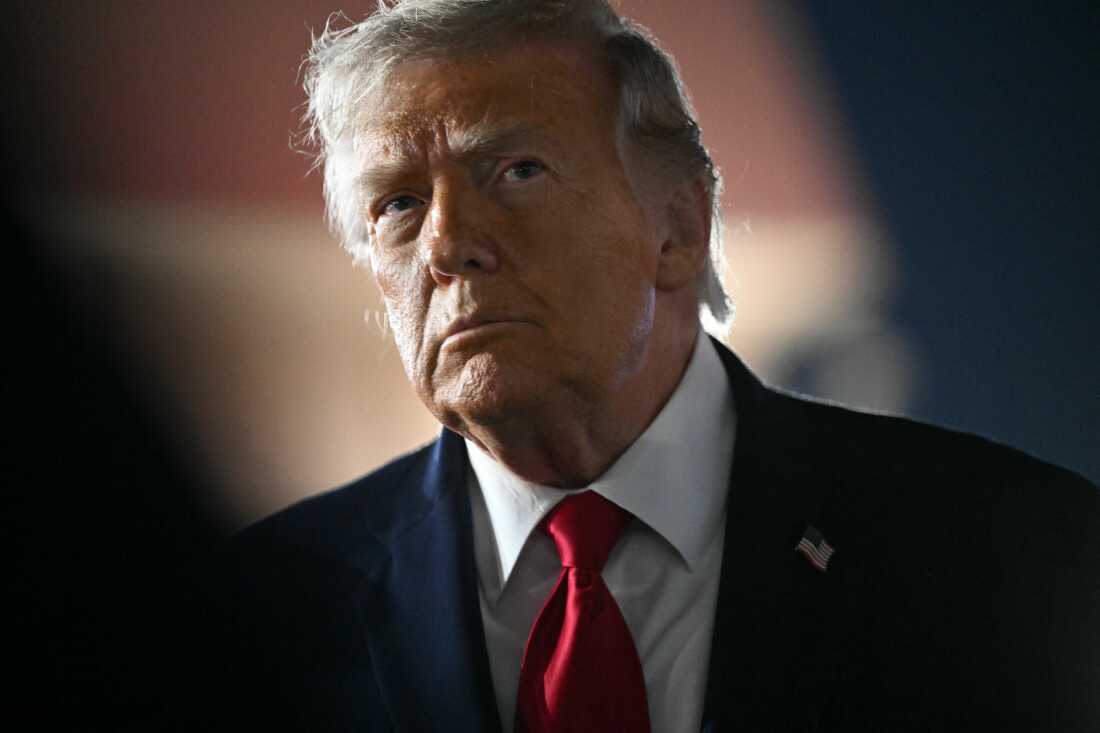 US President Donald Trump speaks to the press before boarding Air Force One prior to departure from John F. Kennedy International Airport, in New York, on June 9, 2026. Trump is returning to the White House after attending Game Three of the NBA Finals. (Photo by SAUL LOEB / AFP) / “The erroneous mention[s] appearing in the metadata of this photo by SAUL LOEB has been modified in AFP systems in the following manner: [June 9] instead of [June 8]. Please immediately remove the erroneous mention[s] from all your online services and delete it (them) from your servers. If you have been authorized by AFP to distribute it (them) to third parties, please ensure that the same actions are carried out by them. Failure to promptly comply with these instructions will entail liability on your part for any continued or post notification usage. Therefore we thank you very much for all your attention and prompt action. We are sorry for the inconvenience this notification may cause and remain at your disposal for any further information you may require.”