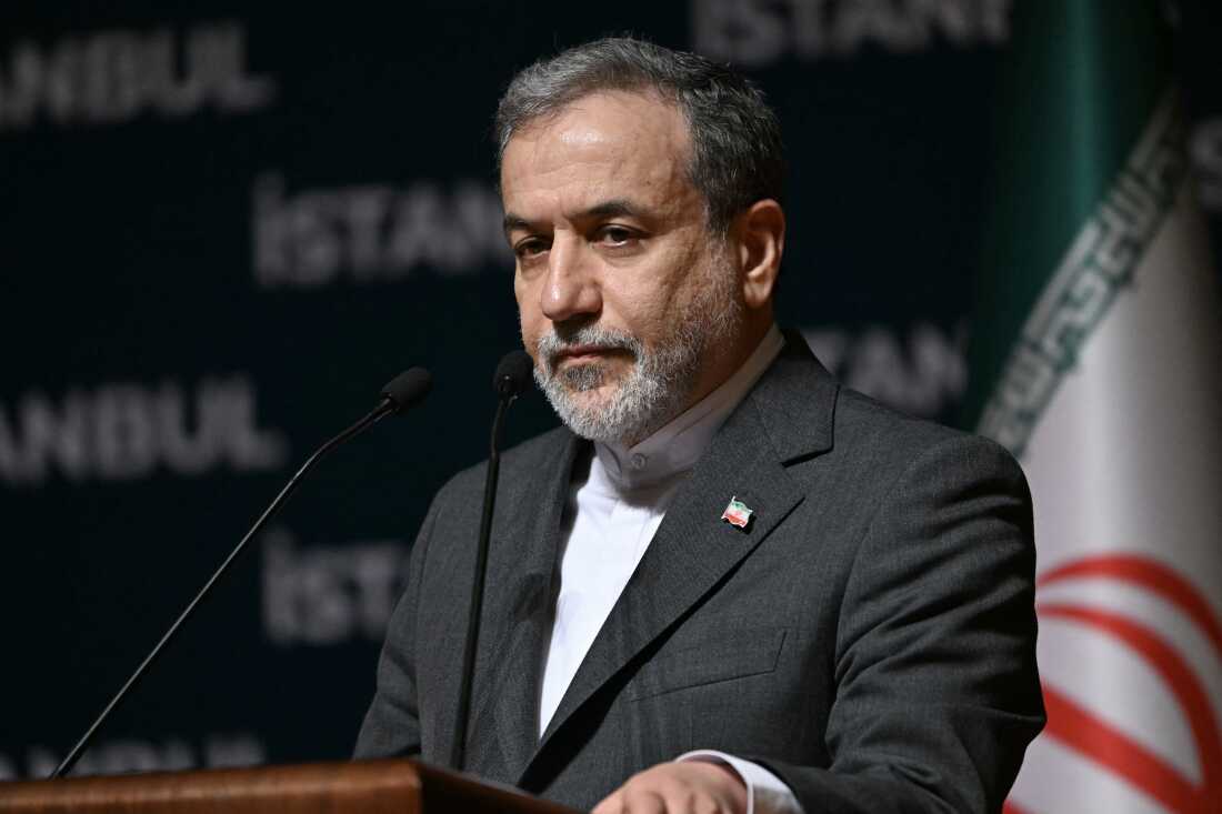 Iran foreign minister Abbas Araghchi, lookd on during a press conference at the Lutfi Kırdar Congress Center on the sideline of the 51st session of the Council of Foreign Ministers of the Organization of Islamic Cooperation (OIC), in Istanbul on June 22, 2025. Iran's Foreign Minister Abbas Araghchi on June 22, 2025 condemned US attacks on key nuclear sites as "outrageous" and said his country has a right to defend its sovereignty."The events this morning are outrageous and will have everlasting consequences," he posted on X, adding that the attacks were "lawless and criminal" behaviour. (Photo by OZAN KOSE / AFP)