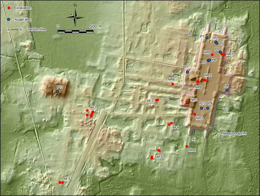 Locations-of-excavations-and-auger-tests-at-Aguada-Fenix-The-footprint-of-the-main.webp