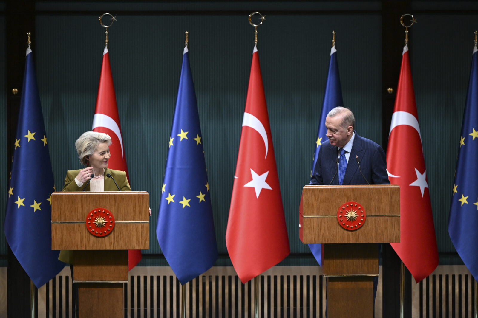 Recep Tayyip Erdogan - Ursula von der Leyen meeting in Ankara