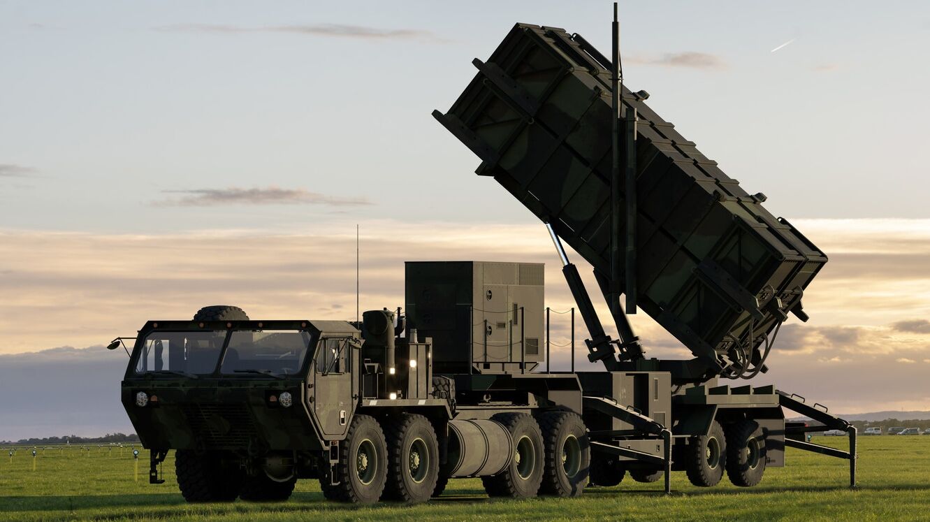 MIM-104 Patriot - US surface-to-air missile system on a mobile vehicle platform.