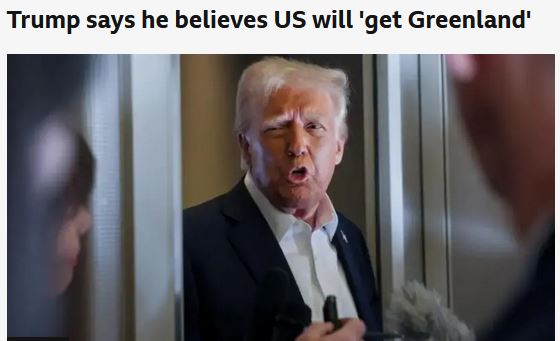  Βόμβες Trump: Οι ΗΠΑ θα πάρουν οπωσδήποτε τη Γροιλανδία - Μην τολμήσει η Δανία να μας εμποδίσει, θα είναι εχθρική πράξη.