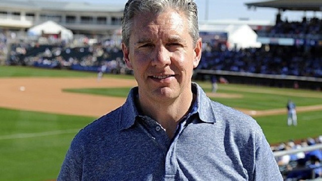 Mar 15, 2014; Surprise, AZ, USA; Sports agent Casey Close during the Kansas City Royals spring training game against the Chicago Cubs at Surprise Stadium. Mandatory Credit: Christopher Hanewinckel-USA TODAY Sports
