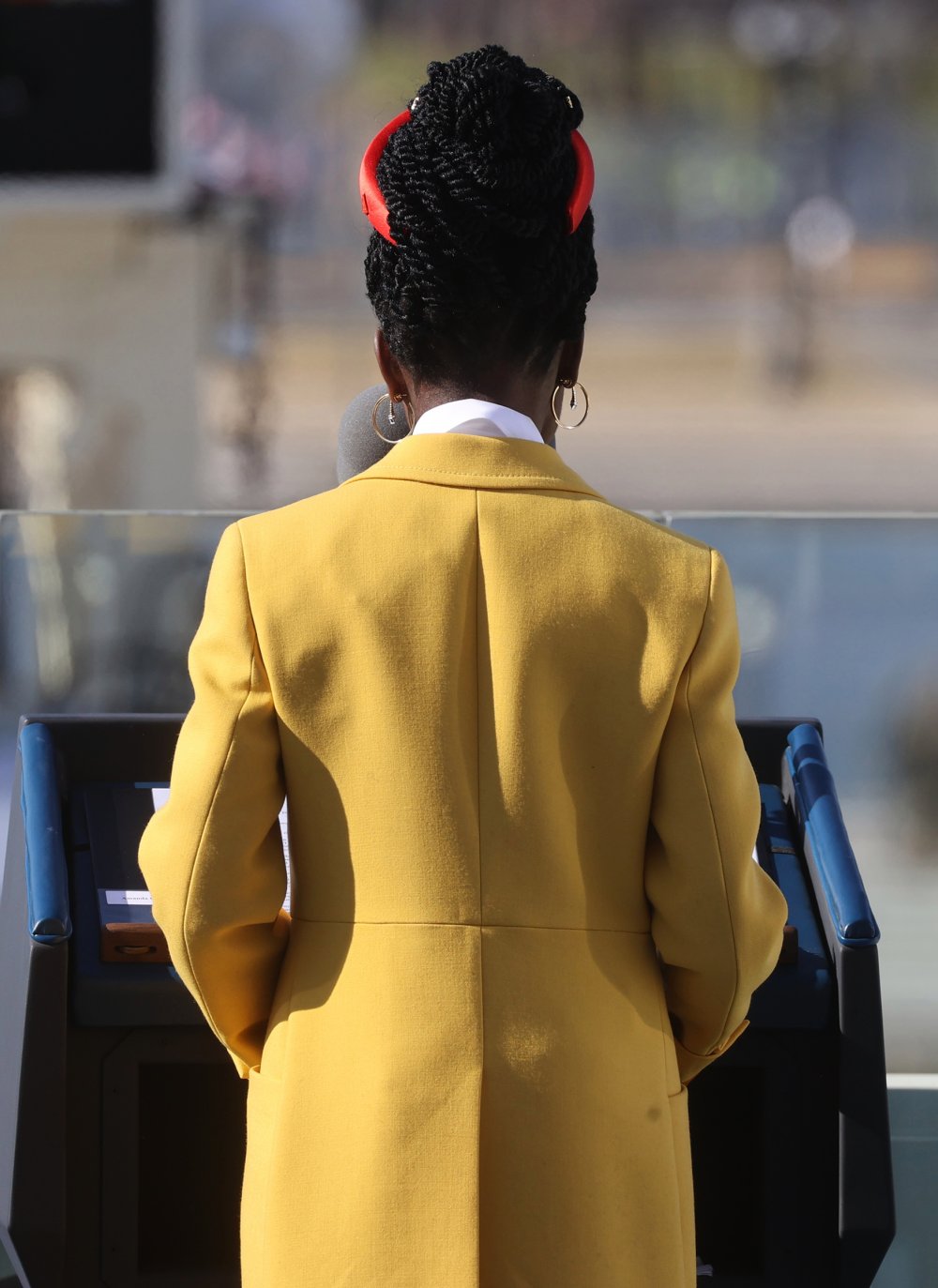 Mandatory Credit: Photo by Shutterstock (11718776bf)Amanda Gorman recites a poem during the inauguration of Joe Biden as the 46th President of the United States on the West Front of the U.S. Capitol in Washington, U.S.,. REUTERS/Jonathan ErnstBiden Sworn-in as 46th President of the United States, Washington, District of Columbia, USA - 20 Jan 2021