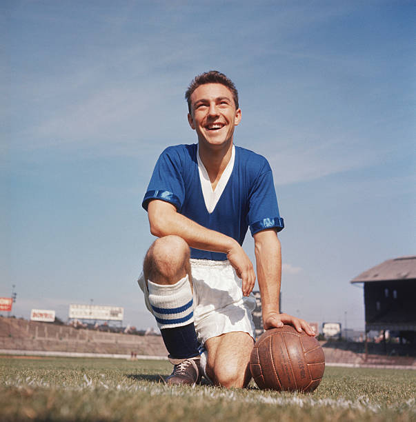 Chelsea forward Jimmy Greaves, 1957. (Photo by Don Morley/Getty Images)