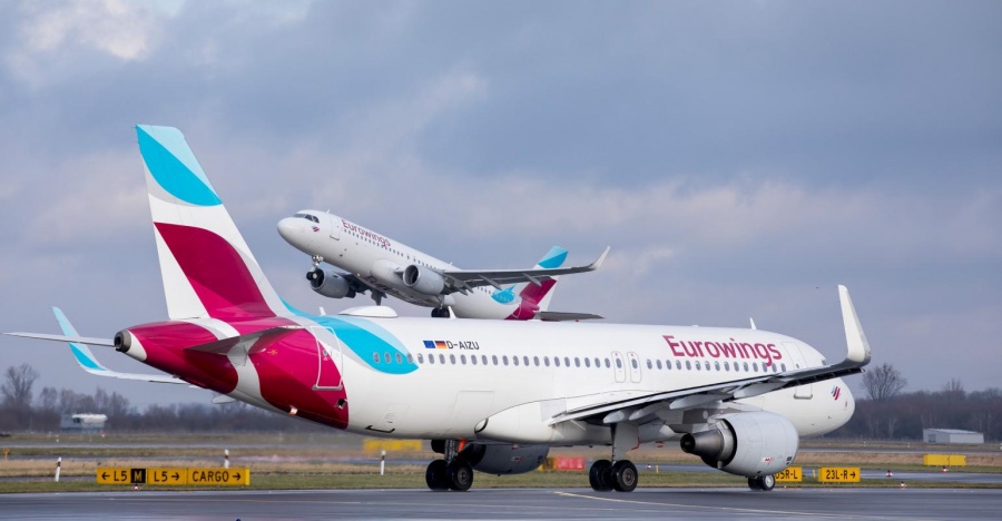 Eurowings: Νέες πτήσεις σε Σαντορίνη και Κω από Ντίσελντορφ και Στουτγάρδη