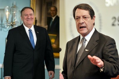 Pompeo σε Αναστασιάδη: Οι ΗΠΑ αναγνωρίζουν τα κυριαρχικά δικαιώματα Κύπρου και Ελλάδας