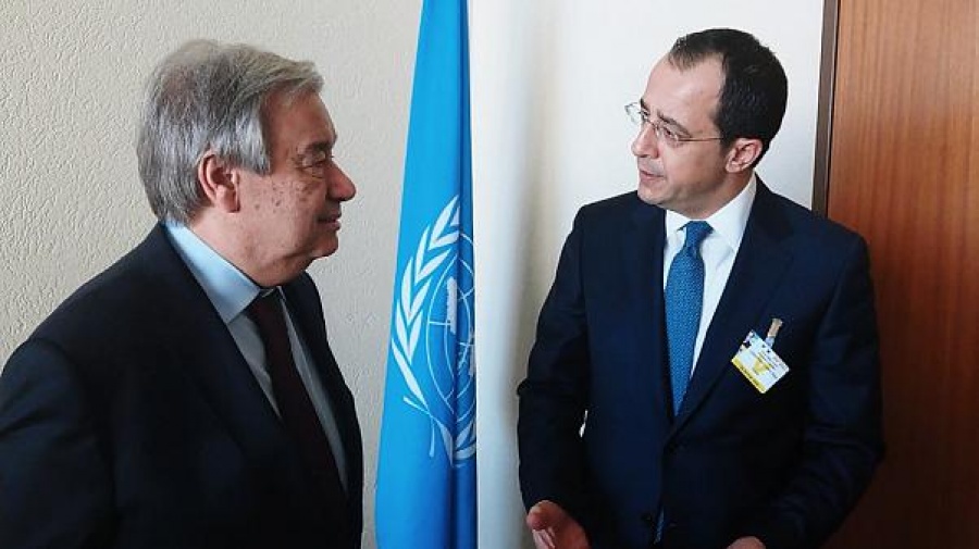 Συνάντηση Χριστοδουλίδη (ΥΠΕΞ Κύπρος) με Guterres - Στο επίκεντρο Κυπριακό, Αμμόχωστος και ΑΟΖ