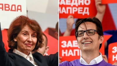 Σκόπια: Μεγάλο προβάδισμα της υποψήφιας της αντιπολίτευσης Gordana Siljanovska στις προεδρικές εκλογές