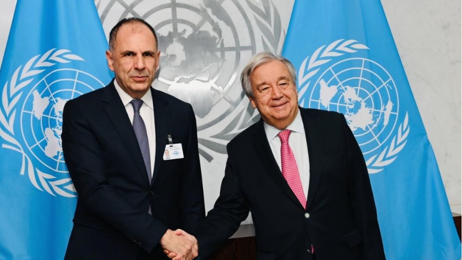 Ολοκληρώθηκε η συνάντηση του Γεραπετρίτη με τον γ.γ. του ΟΗΕ Antonio Guterres - Τι συζητήθηκε