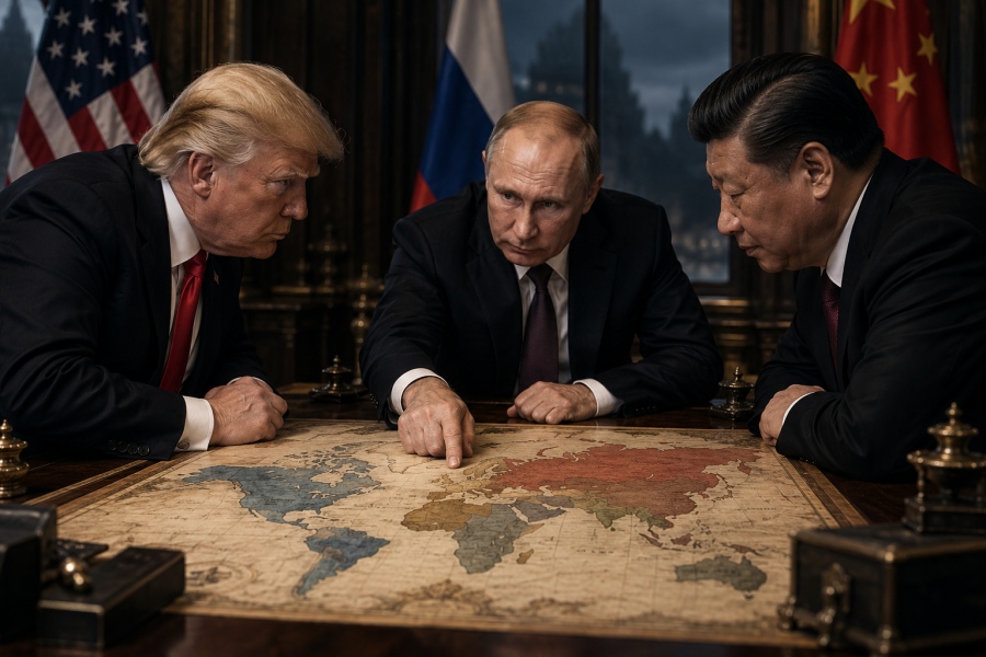 Yalta 2.0: Εφιαλτικό σενάριο για την Ευρώπη... Trump, Putin και Xi μοιράζουν τον κόσμο για τα επόμενα 100 χρόνια