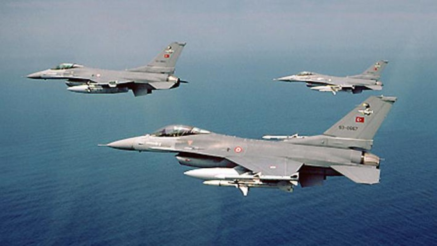 Πτήση τουρκικών F-16 πάνω από τις Οινούσσες