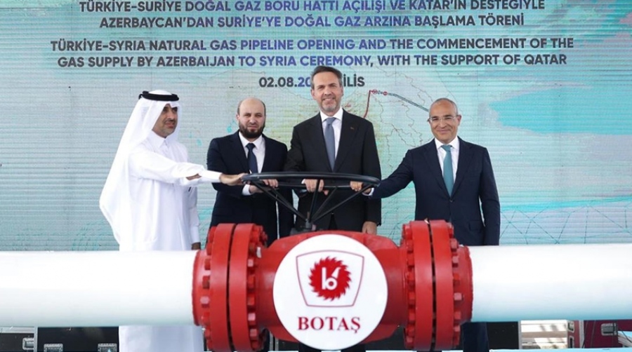 Διπλωματία των αγωγών στη Μέση Ανατολή:  Ξεκινά η ροή αζέρικου φυσικού αερίου στη Συρία μέσω του τουρκικού αγωγού