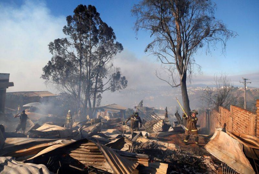 Χιλή: Στάχτη 245 σπίτια, 700 άστεγοι από την πυρκαγιά στο Valparaiso