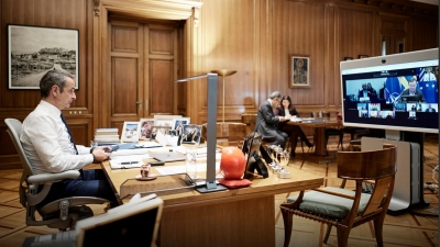 Στην τηλεδιάσκεψη των ηγετών της ΕΕ για τις εξελίξεις στην Ουκρανία συμμετείχε ο Μητσοτάκης