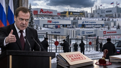 Medvedev urges military deterrence, seizure of Western assets