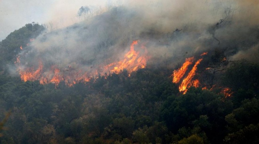 Υπό μερικό έλεγχο η πυρκαγιά στην περιοχή Μέλαμπες Ρεθύμνου