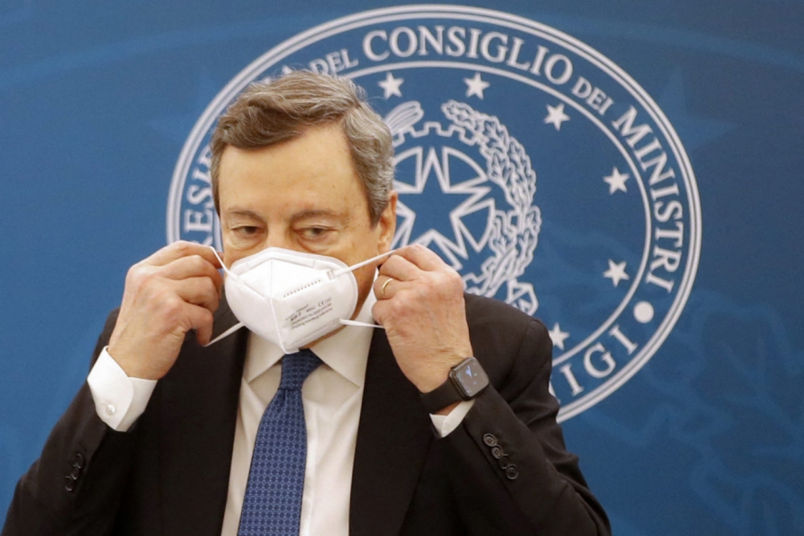 Ιταλία: Σκληρή γραμμή Draghi για τους ανεμβολίαστους