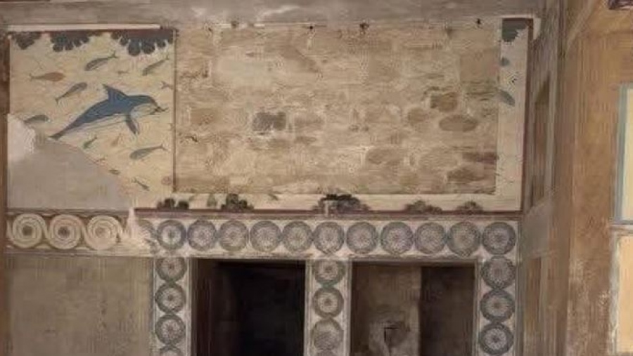 Πολιτική θύελλα μετά την κατάρρευση τοιχογραφίας στην Κνωσσό - Η απάντηση του υπουργείου Πολιτισμού - Βολές από αντιπολίτευση