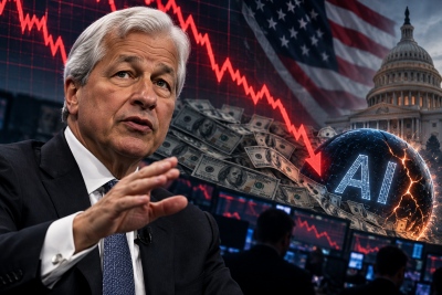 Τέσσερις λέξεις από τον Jamie Dimon (JPMorgan)… «Έρχεται κραχ στις ΗΠΑ» - Η φούσκα AI έτοιμη να σκάσει, χρέος 2 τρισ. δολ. και εφιάλτης επιτοκίων