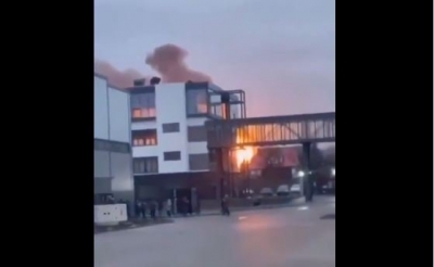 Ουκρανία: Η στιγμή που πύραυλος χτυπά αεροδρόμιο στα δυτικά της χώρας