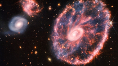 James Webb: Το διαστημικό τηλεσκόπιο απαθανάτισε τον μακρινό γαλαξία Cartwheel