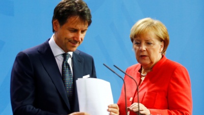 Στη Ρώμη η καγκελάριος της Γερμανίας, Angela Merkel – Συνάντηση με τον πρωθυπουργό Giuseppe Conte