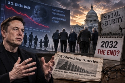 Elon Musk warns aging global population poses severe risk to US pensions