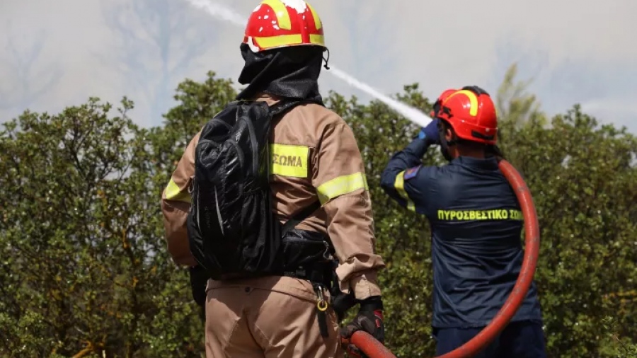 Πυρκαγιά στη Νέα Μάκρη - Κινητοποιήθηκαν και εναέρια μέσα - Διακοπή κυκλοφορίας