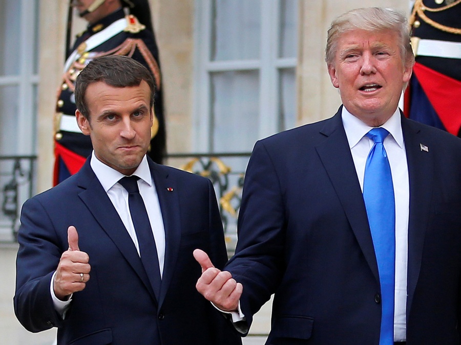 Βολές Trump κατά Macron για τον ευρωστρατό - «Κάντε τη Γαλλία ξανά σπουδαία!»