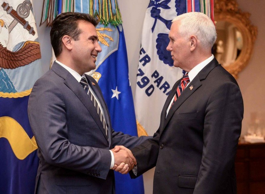 Λευκός Οίκος: Στήριξη Pence στον Zaev για τη Συμφωνία των Πρεσπών ενόψει του δημοψηφίσματος της 30ης Σεπτεμβρίου