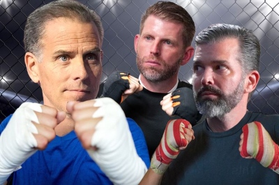 Μάχη «γιγάντων»: Ο Hunter Biden προκαλεί τους γιους του Trump σε αγώνα πάλης σε κλουβί