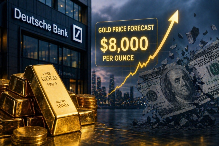 Deutsche Bank sees gold at $8,000 – The major reversal coming for the dollar
