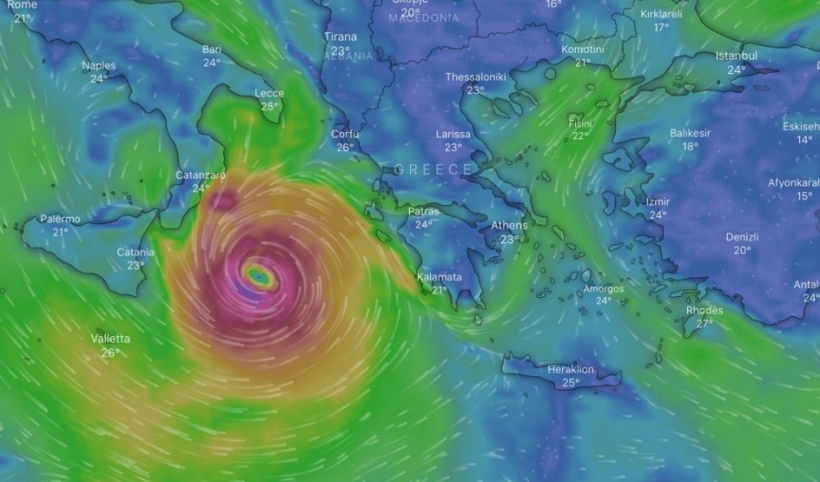 Μεσογειακός κυκλώνας ο Ιανός - Κλείνουν σχολεία, σε έκτακτη ανάγκη Αιτωλοακαρνανία, Ηλεία, Αχαΐα, Μεσσηνία, Ιθάκη, Κεφαλλονιά και Ζάκυνθο