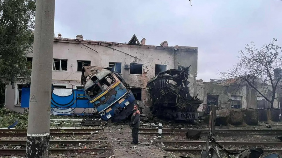 Η σιδηροδρομική υποδομή της Ουκρανίας έχει υποστεί σοβαρές απώλειες