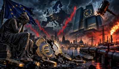 Εφιάλτης στην Ευρωζώνη – Ενεργειακό σοκ και το 2027, πληθωρισμός 4%, νέα «βόμβα» επιτοκίων στο 3% από την ΕΚΤ