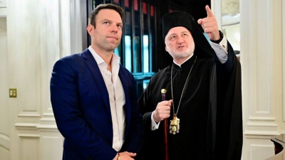 Στην Ουάσιγκτον ο Κασσελάκης - Με τον Αρχιεπίσκοπο Αμερικής Ελπιδοφόρο συναντήθηκε στη Νέα Υόρκη