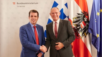 Συνάντηση Καιρίδη - Karner για μεταναστευτικό: Κοινή βούληση για την προστασία των ευρωπαϊκών συνόρων