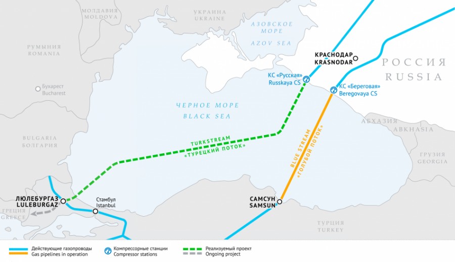 Μέσω του Turkish Stream το ρωσικό αέριο στην Ελλάδα