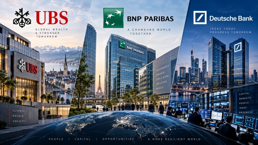 UBS, BNP Paribas και Deutsche Bank: Αύξηση κερδών στο γ' 3μηνο 2026 - Ανησυχία για τη Γαλλία