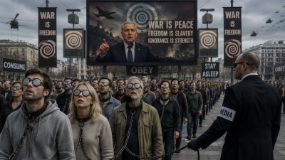 Η δυστοπία της Δύσης - ΕΕ, ΝΑΤΟ και ΗΠΑ υπνωτίζουν τους λαούς και τους σέρνουν στο σφαγείο του πολέμου χωρίς αντίδραση