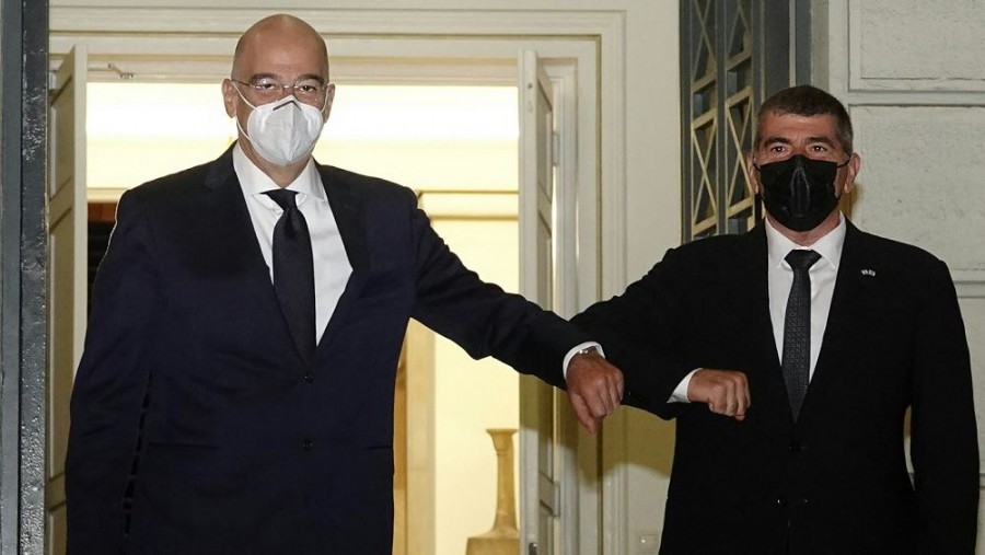 Συνάντηση Δένδια με τον Ισραηλινό υπουργό Εξωτερικών Ashkenazi