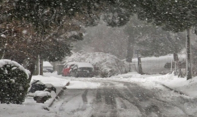 Κακοκαιρία «Λέανδρος»: Σταμάτησε η χιονόπτωση στην Κεντρική Μακεδονία – Με αλυσίδες η κυκλοφορία στα ορεινά