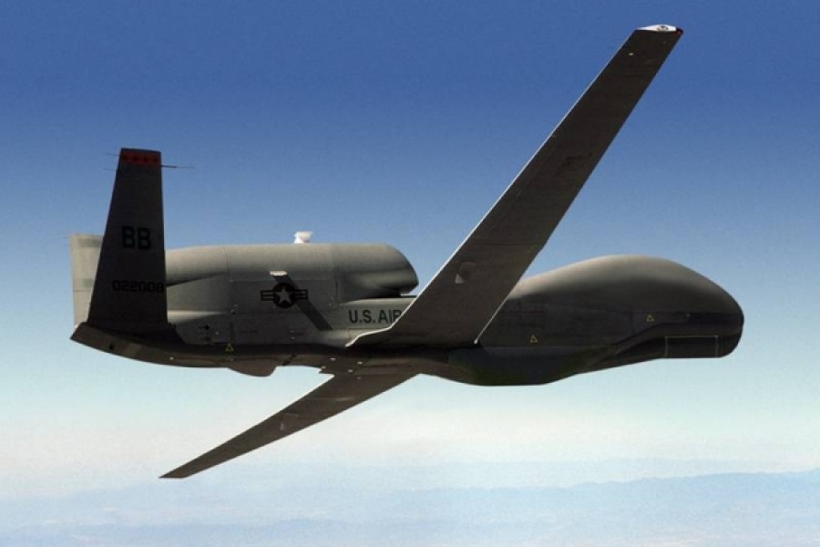 Κατά τη διάρκεια επίθεσης στην Κριμαία, ένα αμερικανικό RQ-4B Global Hawk βρισκόταν πάνω από τη Μαύρη Θάλασσα