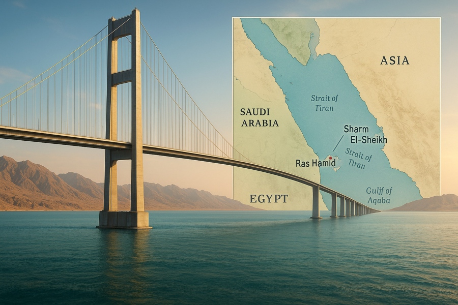 Γέφυρα του Μωυσή: Μόνιμη σύνδεση Αφρικής και Ασίας μέσω Σαουδικής Αραβίας και Αιγύπτου