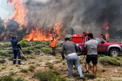 Υψηλός κίνδυνος πυρκαγιάς για την Τετάρτη 27 Ιουλίου σε Αττική και Στερεά Ελλάδα