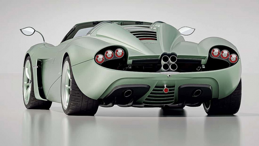 Pagani Huayra Codalunga Speedster: Ανοιχτή με 6 απολήξεις εξάτμισης και 864 ίππους