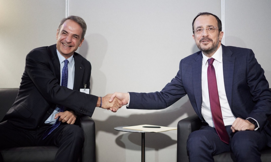 Συνάντηση Μητσοτάκη – Χριστοδουλίδη: Προχωράμε σταθερά μαζί, προσηλωμένοι στην υλοποίηση της ηλεκτρικής διασύνδεσης