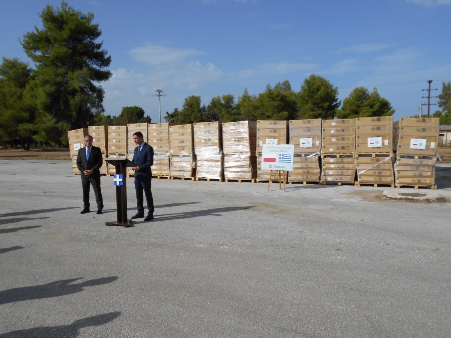 Το ΓΕΕΘΑ παρέλαβε από την Πολωνία 135 οικίσκους για μετανάστες